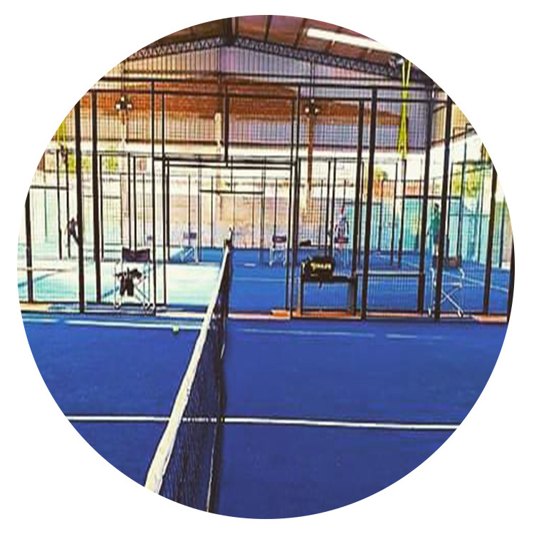 Non-infill synthetic grass artificial grass for tennis/padel court