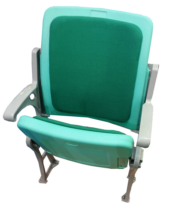 High back padded folding stadium chair tip up seats for indoor and outdoor CS-GZY-L