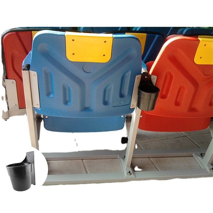 Plastic cup holder for stadium seat, stadium seat accessories, bottle holder for plastic seats