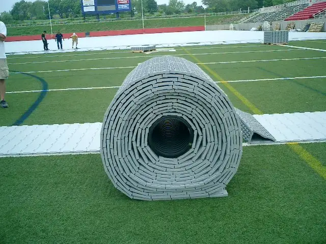 HOT selling Portable Plastic Protection Cover temporary flooring For Football Pitch Artificial Turf grass