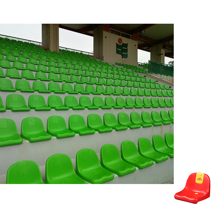 HDPE plastic seats soccer football padel stadium chairs