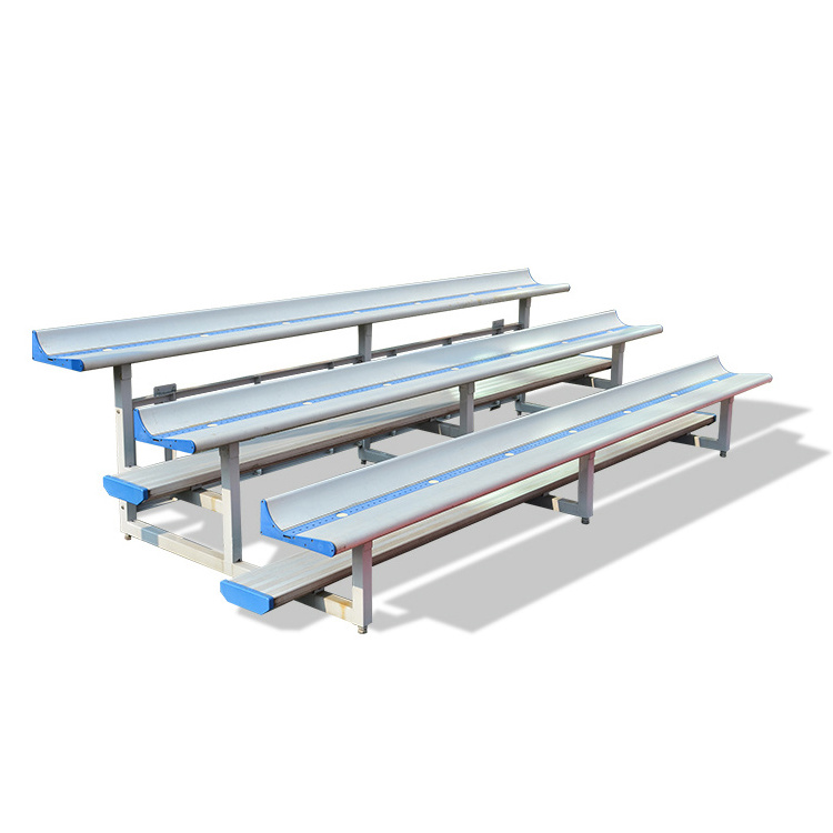 Outdoor sports court bench seating tribune portable aluminum bleachers