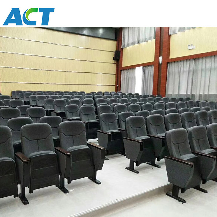 Indoor use fabric covered cushion seat, hall theater seat, VVIP stadium seating