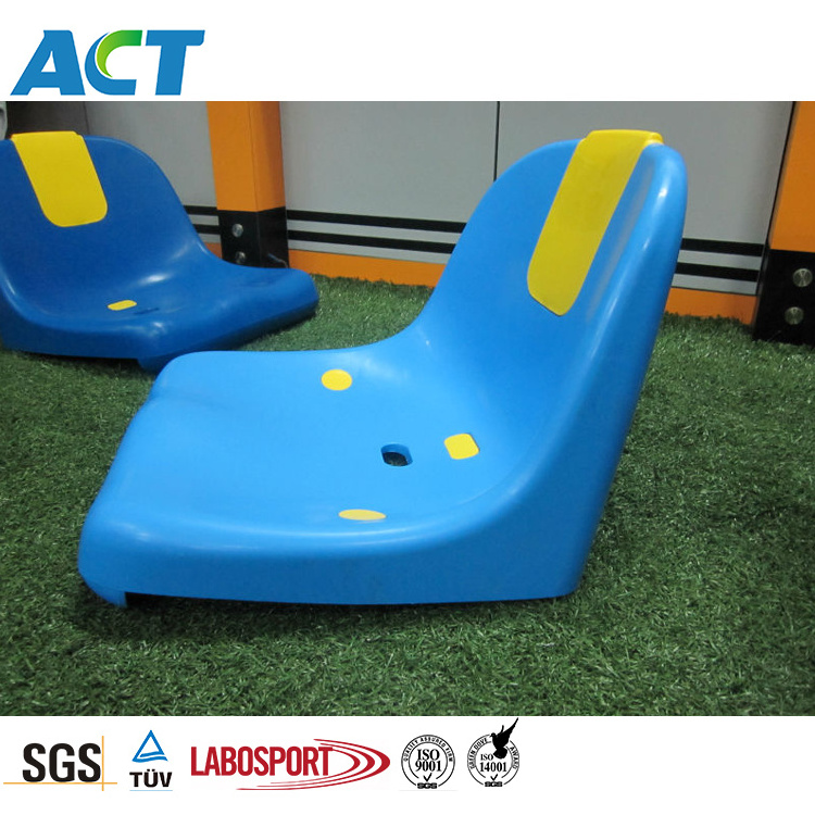 Soccer Plastic Stadium Seat Concrete Steps Base Installation plastic bucket chairs