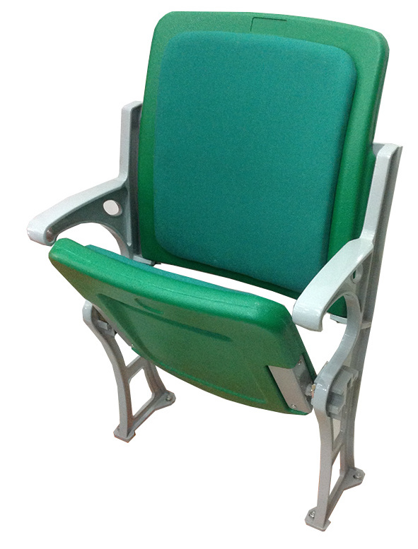 High back padded folding stadium chair tip up seats for indoor and outdoor CS-GZY-L