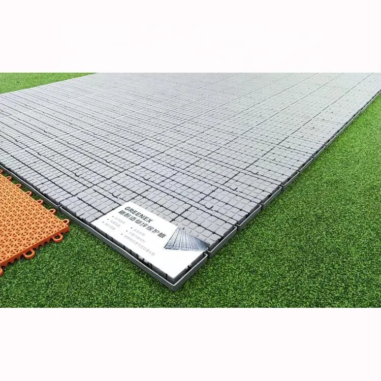 HOT selling Portable Plastic Protection Cover temporary flooring For Football Pitch Artificial Turf grass