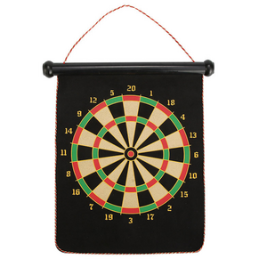 ActEarlier Custom Design Rolling Up Magnetic Dart Board Game with Double Sided Dartboard for Kids, Adults, Family Indoor Games