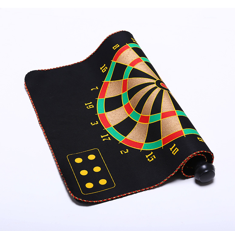 ActEarlier Custom Design Rolling Up Magnetic Dart Board Game with Double Sided Dartboard for Kids, Adults, Family Indoor Games