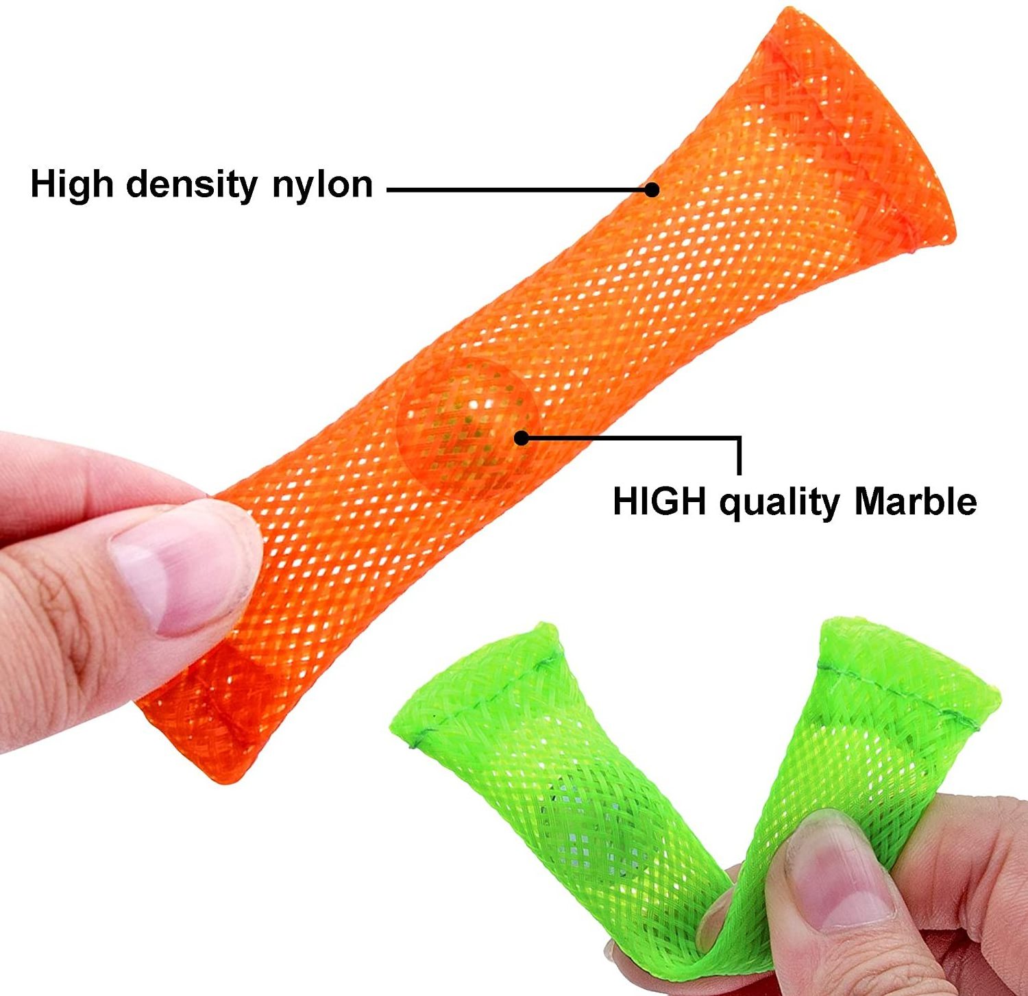 FIDGETING TOYS Stress Relieve toy Focus Enhance Soothing Nylon Mesh Marble Fidgeted for Children and Adults