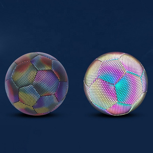 ActEarlier Official Size Custom Print Glow In The Dark Holographic Soccer Ball Reflective Football