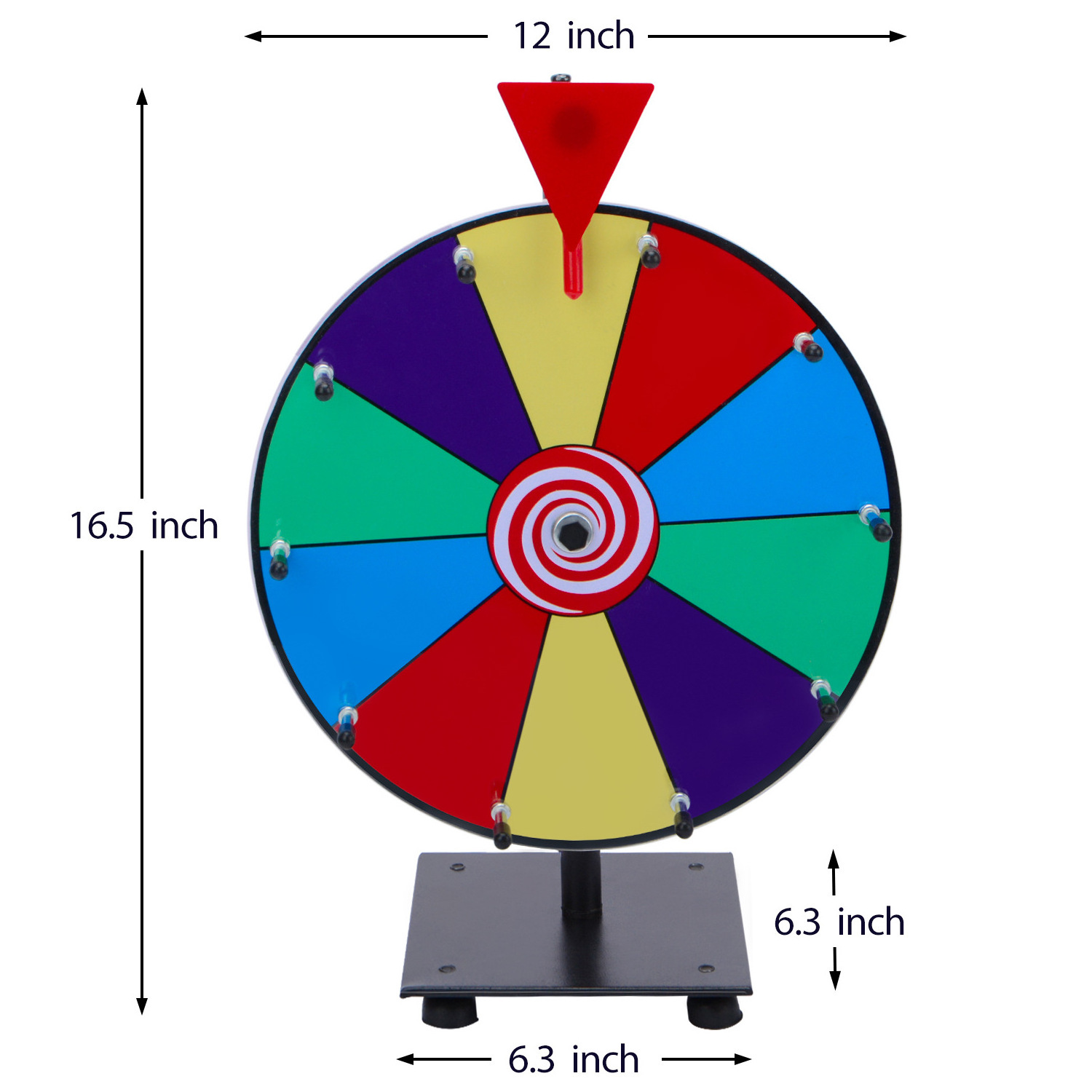 ActEarlier Custom advertising lucky display casino roulette wheel dry erase color 12 inch Casino Prize Wheels