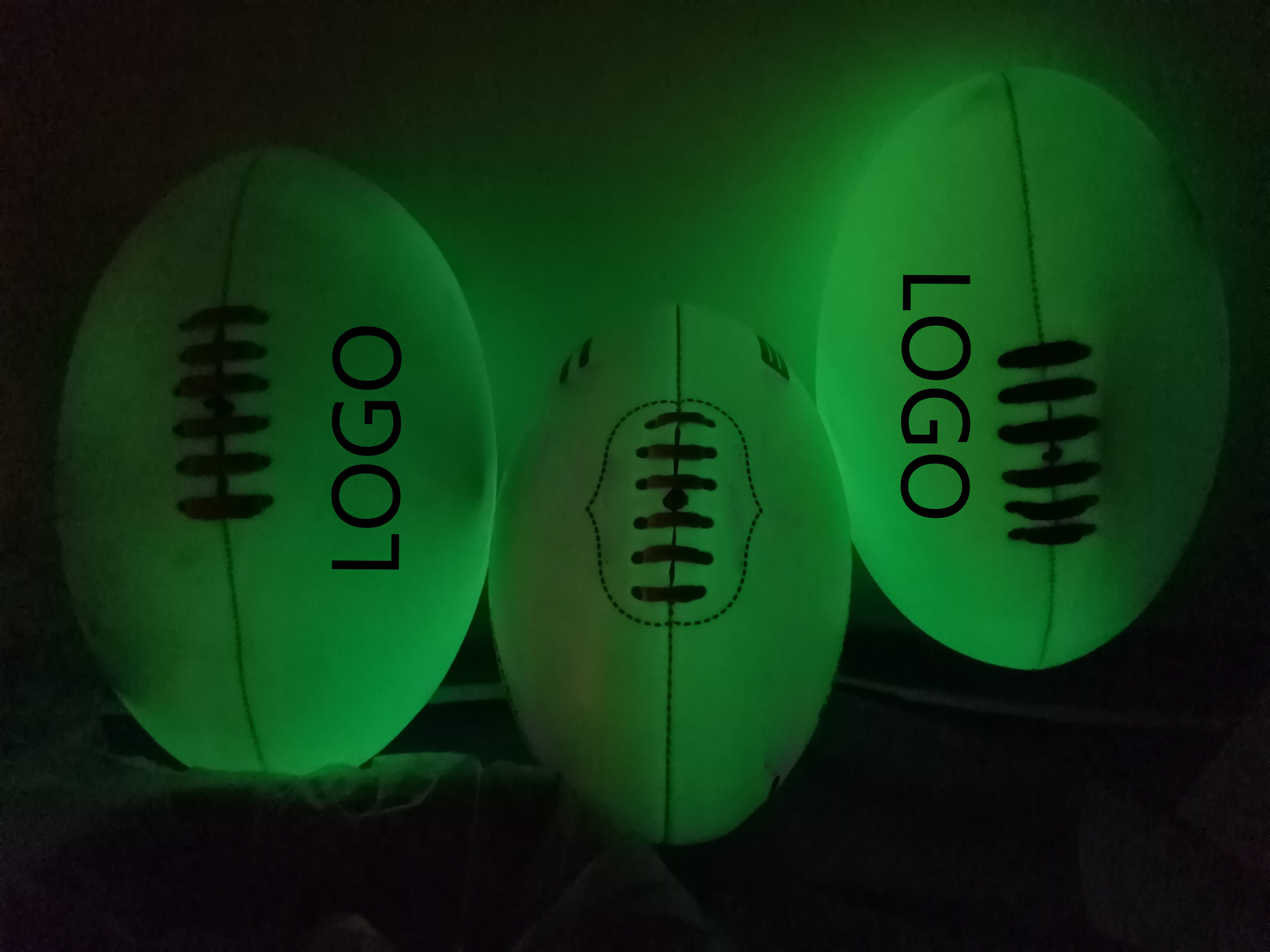 ActEarlier Custom logo size 5 luminous fluorescent soccer ball pelota de futbol glow in the dark football