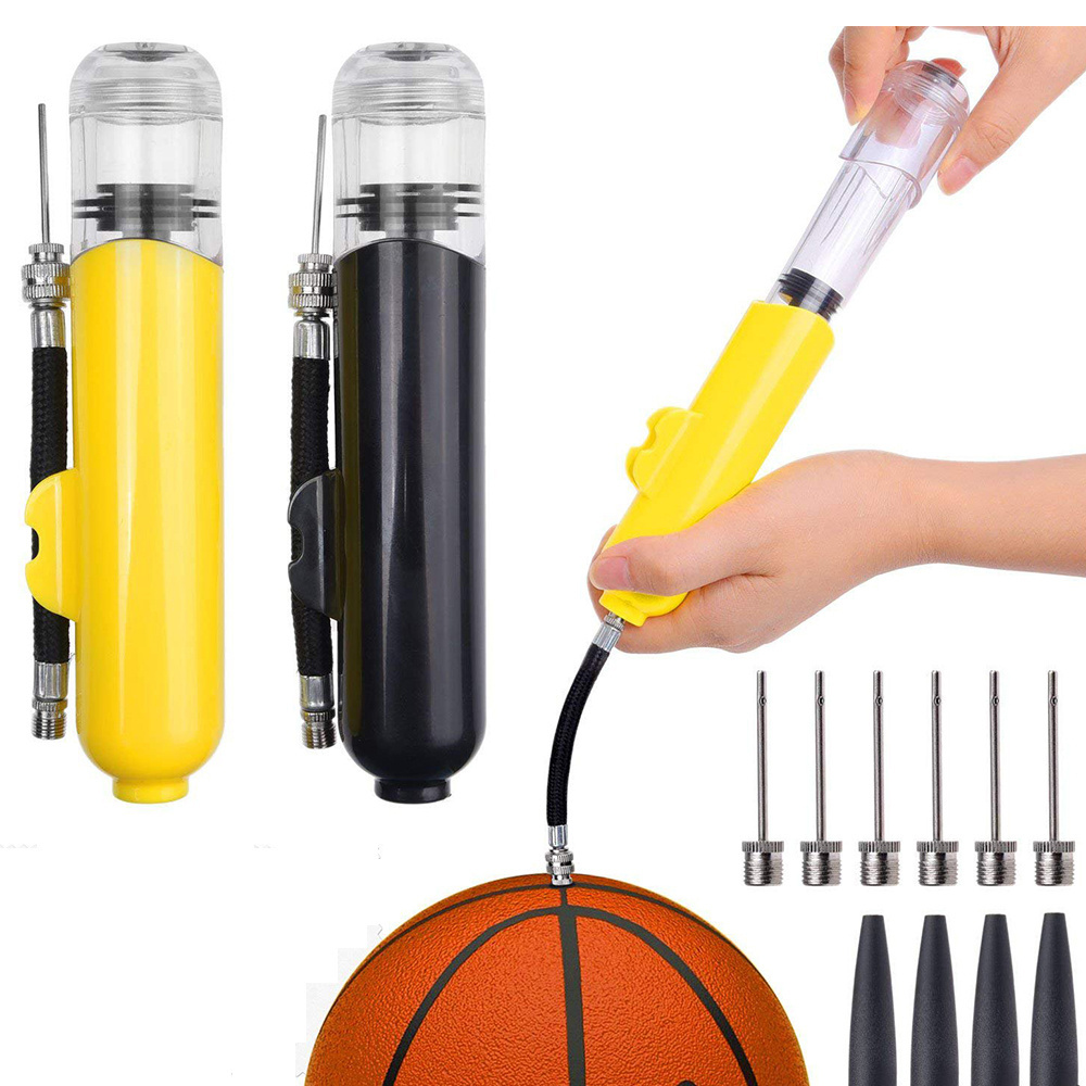 Football Soccer Hose Holder Lightweight Basketball Ball Pump Small Portable Multifunctional Volleyball Hand Nozzle Needles