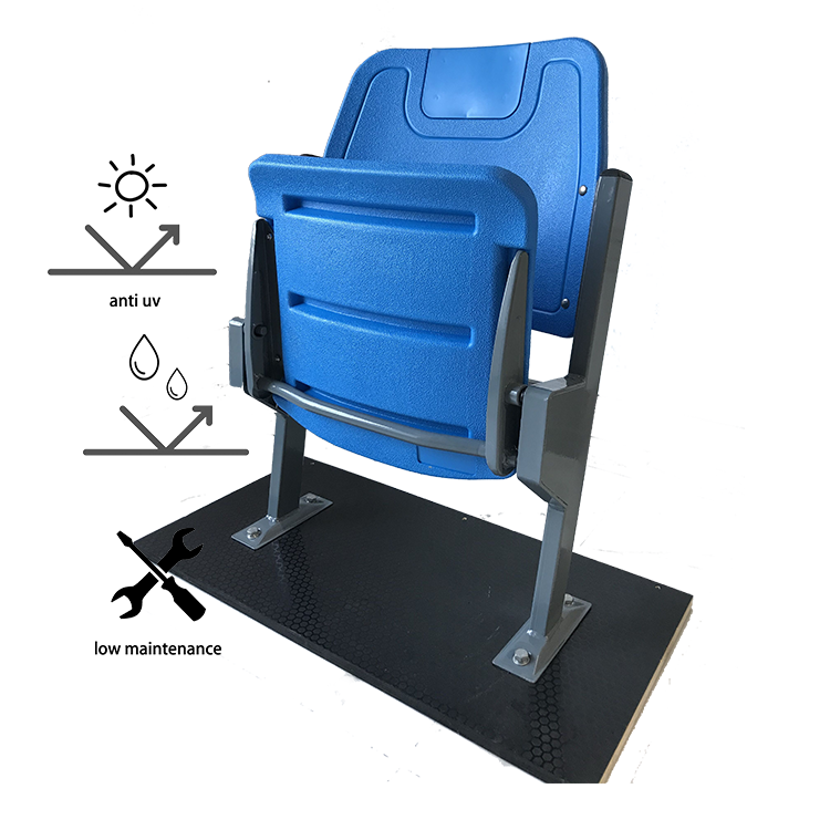 Foldable stadium chair plastic seats with factory price