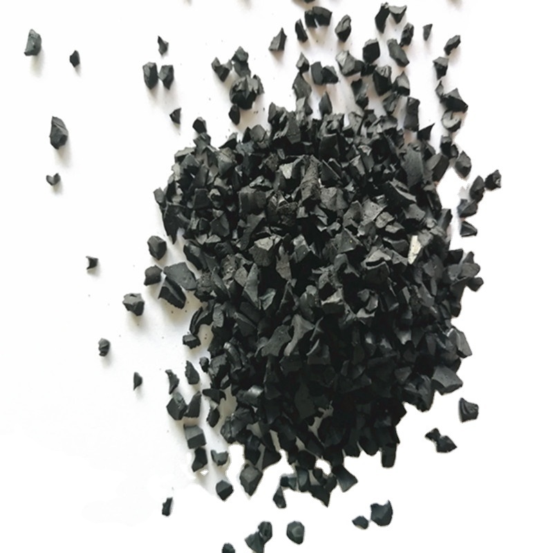 Black rubber granules synthetic infilling artificial grass for football field