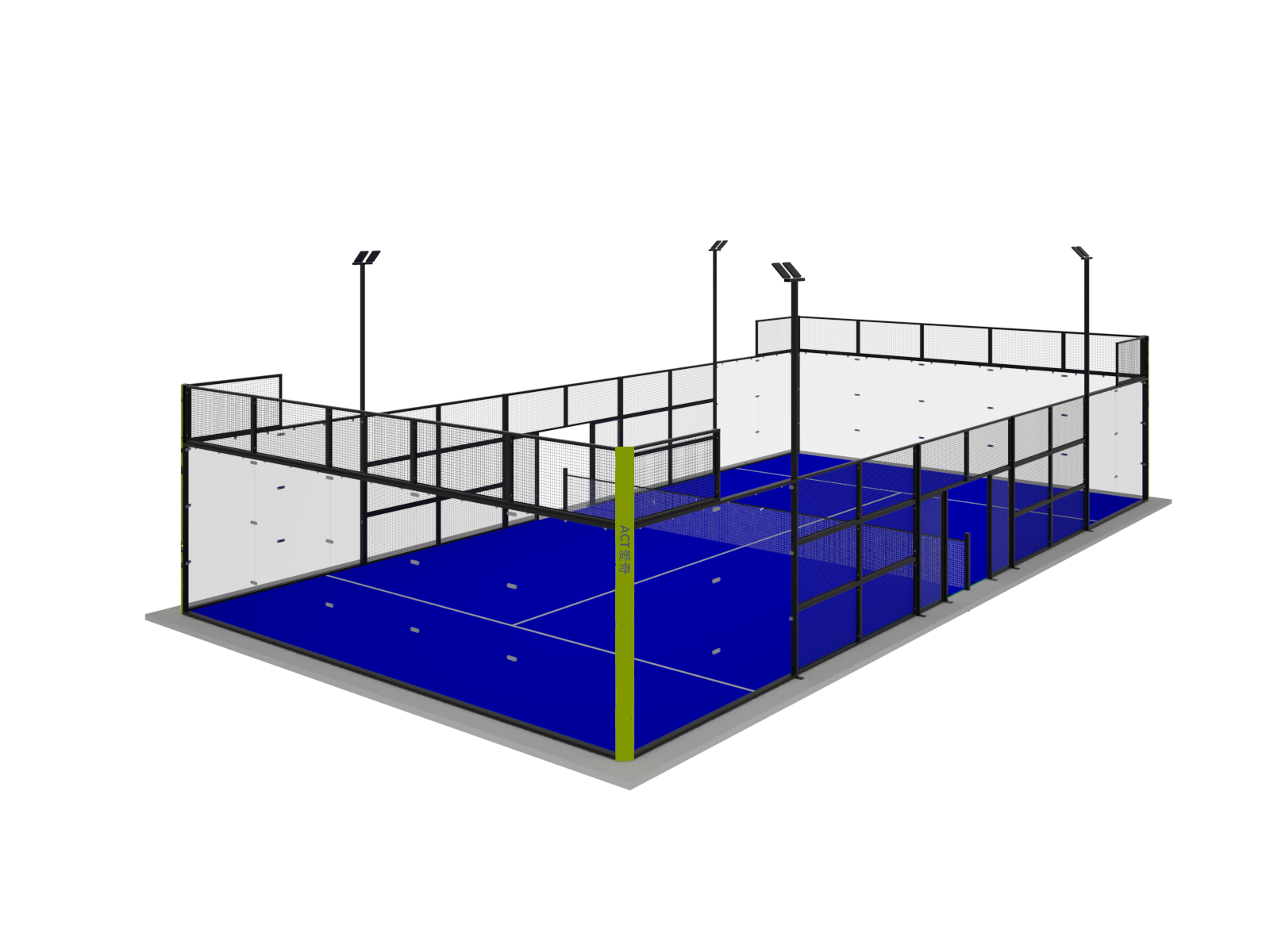 Italian design Panoramic padel tennis court paddle court artificial grass for wholesale ACTGROUP