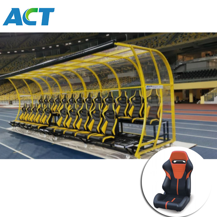 Soccer benches team shelter stadium chairs football bench seat for football soccer field