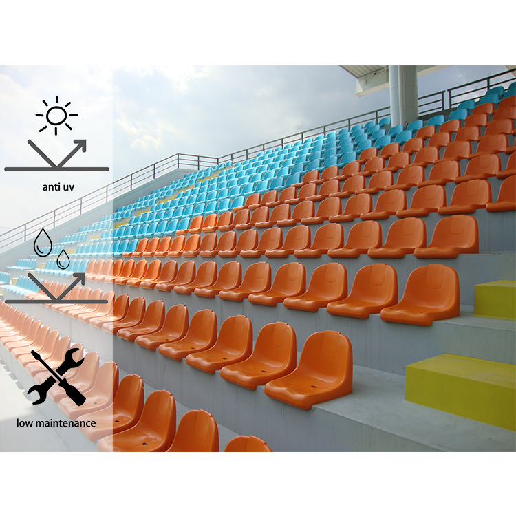 Soccer plastic stadium seats durable football chairs for sale