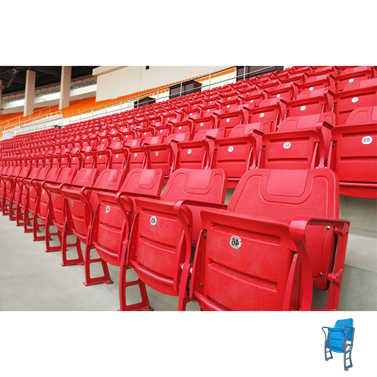 Foldable stadium chair plastic seats with factory price