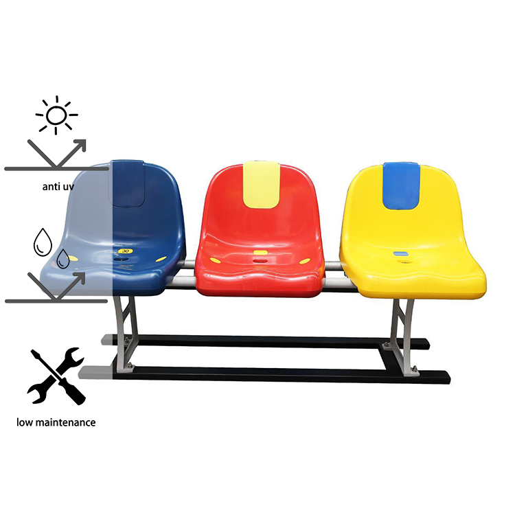 Excellent audience stadium chairs for soccer plastic seats