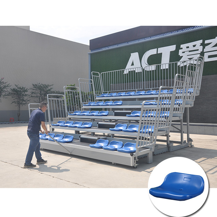 Indoor stackable portable gym bleachers mobile grandstand