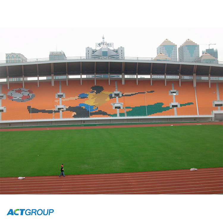 Plastic chairs for stadium spectator stadium seats