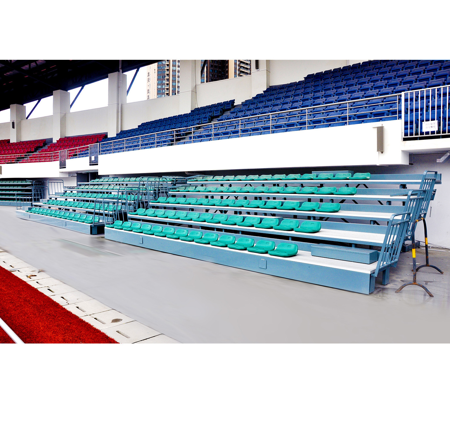 Automatic retractable bleacher seats telescopic gym tribune for wholesale