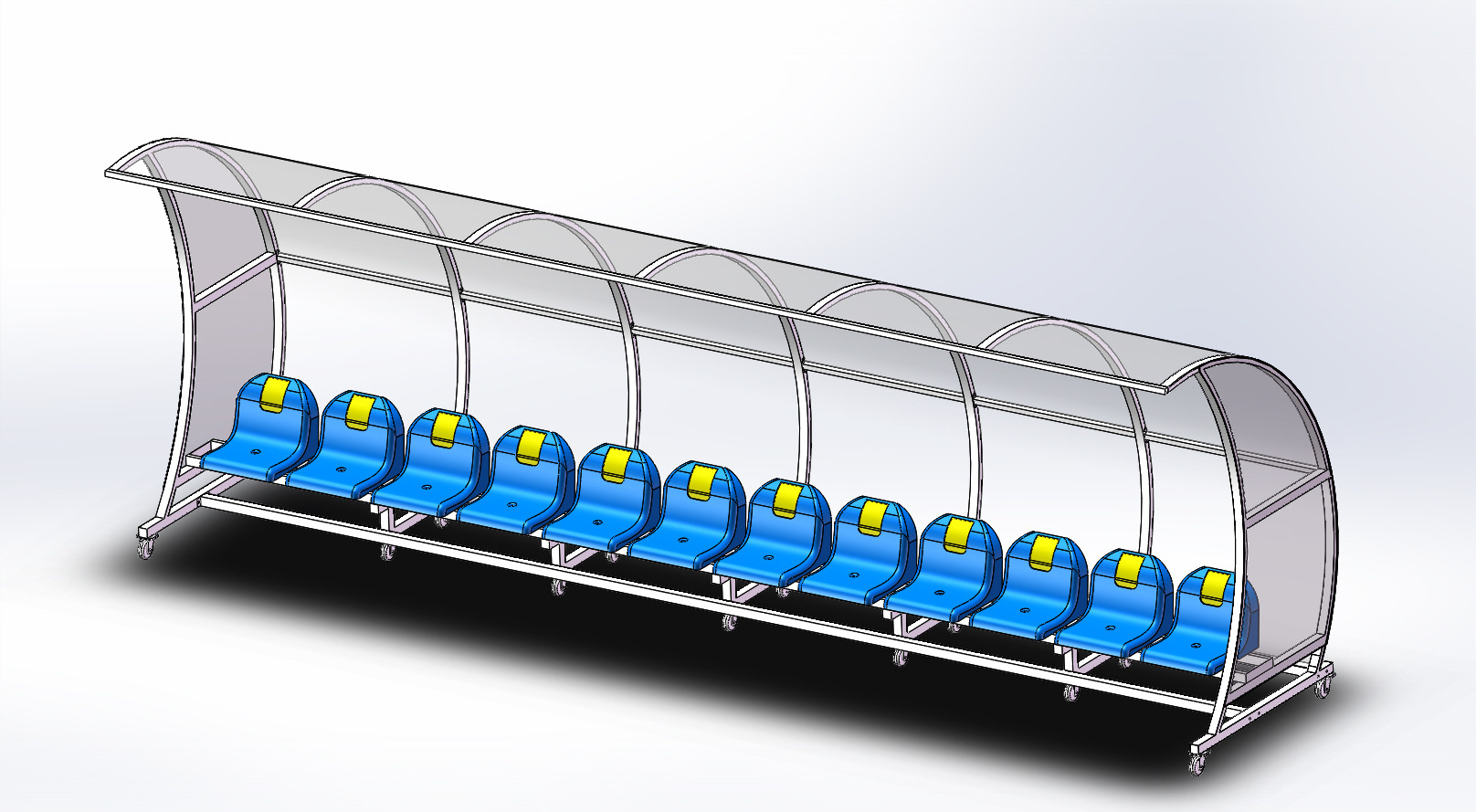 Soccer benches team shelter stadium chairs football bench seat for football soccer field