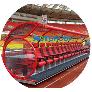 Soccer benches team shelter stadium chairs football bench seat for football soccer field