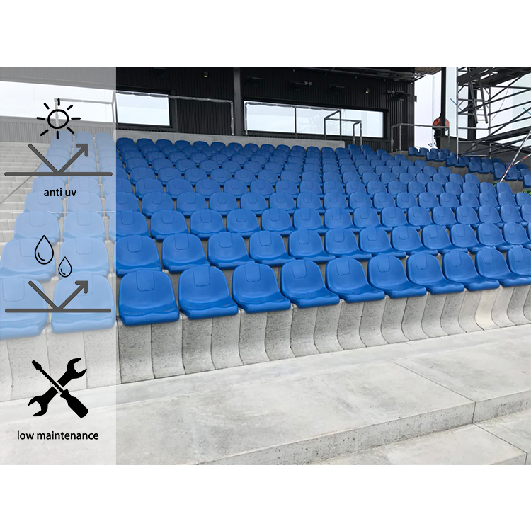 Excellent audience stadium chairs for soccer plastic seats