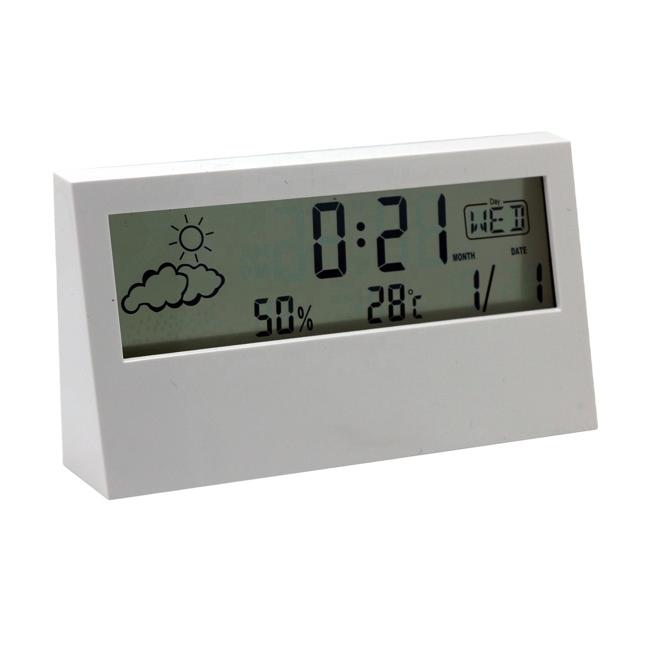 Digital Table Alarm Promotion Transparent LCD Clock