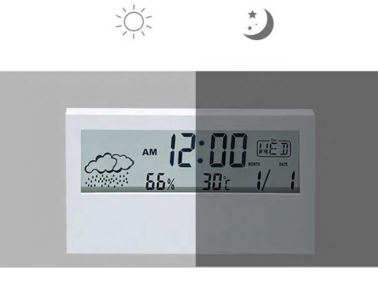 Digital Table Alarm Promotion Transparent LCD Clock