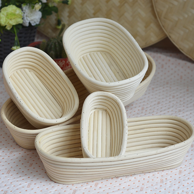 Premium Natural Rattan Bread Proofing Basket Rattan Baskets Baking Dough Bowl for Bakers Proving Baskets