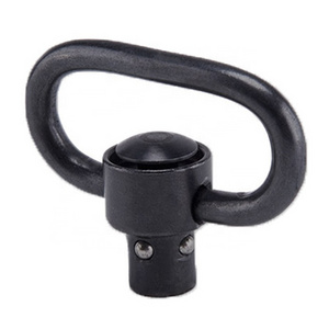 Action Union 1.25 inch Heavy Duty QD Ring Sling Swivel with Quick Release Loop and Push Button Mount - Ideal for Tactical Sling