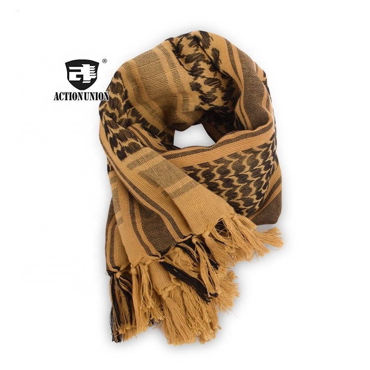 High Quality New arrival men Shemagh Keffiyeh Scarf Arab Palestine Black White Kufiya Arafat Hatta Printed Cotton Head Scarf