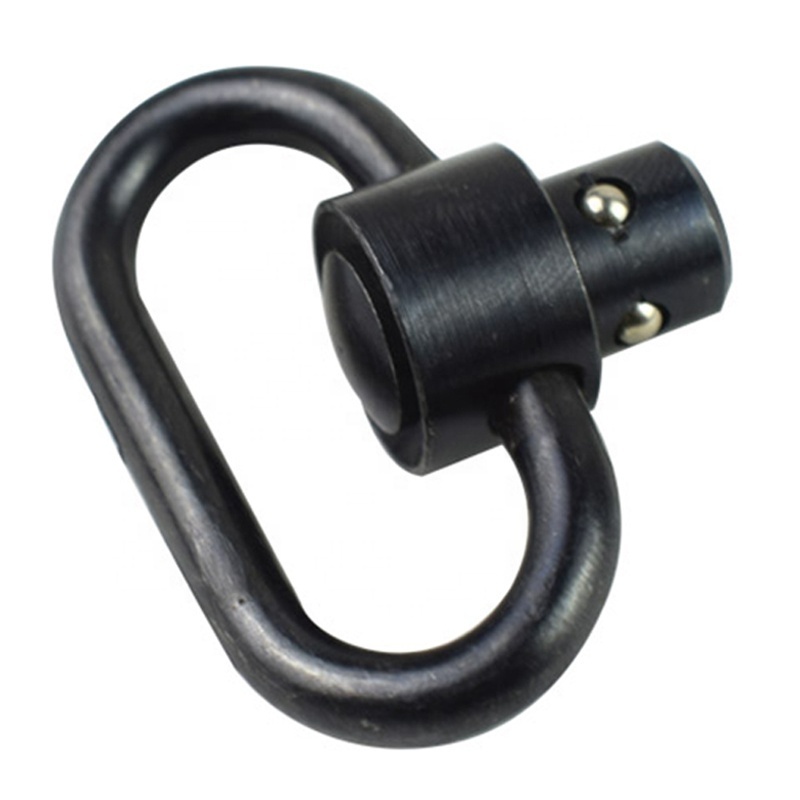 Action Union 1.25 inch Heavy Duty QD Ring Sling Swivel with Quick Release Loop and Push Button Mount - Ideal for Tactical Sling