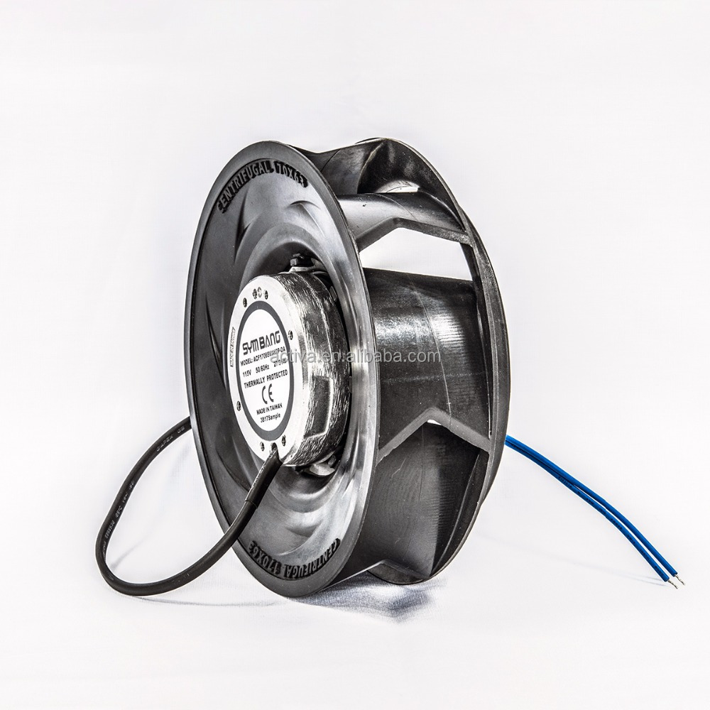 115v 230v 380v radial high cfm backward curved impeller fan (acf17065-da)