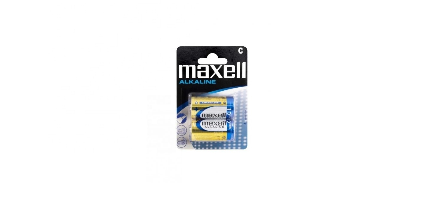 Maxell C Batteries Alkaline Battery LR14 Blister 2 C Primary Batteries 1.5V Pile Baterias Pilas Alkalinity Bettery