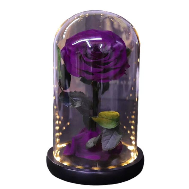 Hot Selling Eternal Roses Preserved Flowers Rosas Eternas Preserved Spray Roses Handmade Preserved Roses in Glass Dome