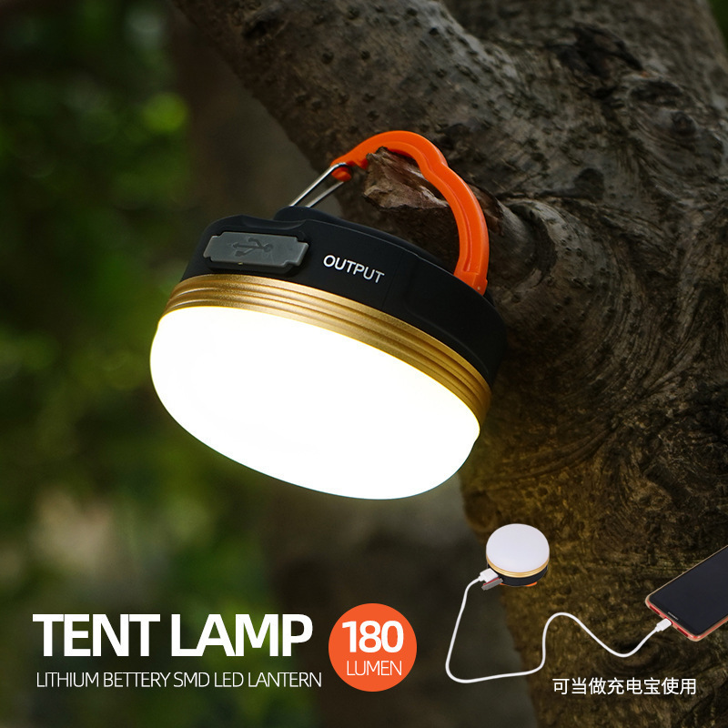 Outdoor Hanging Camping Light Portable Batteries LED Camping Lantern Lamp