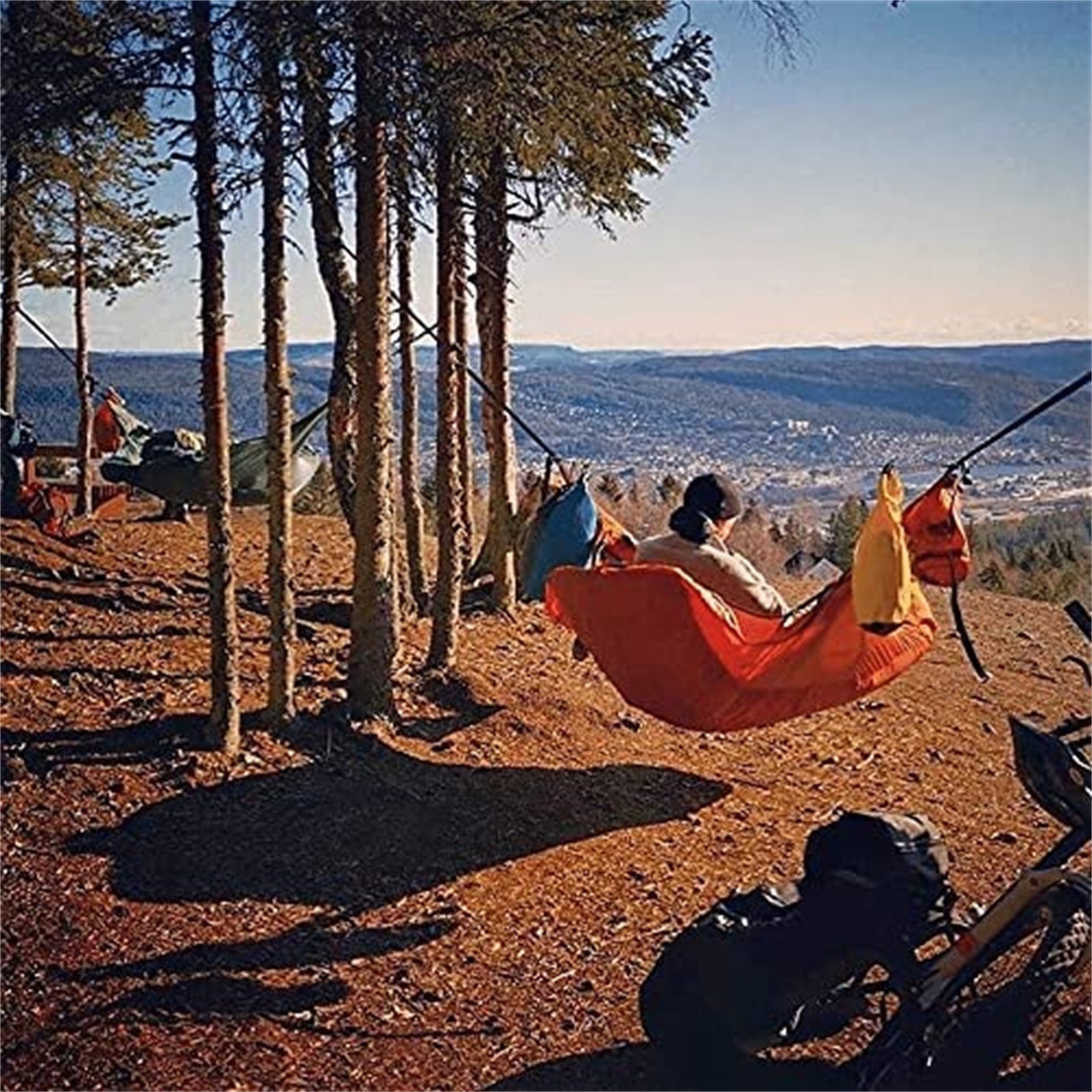 Family Outdoor Camping Bed Portable Multiplayer Hammock Resident Sleeping Bag