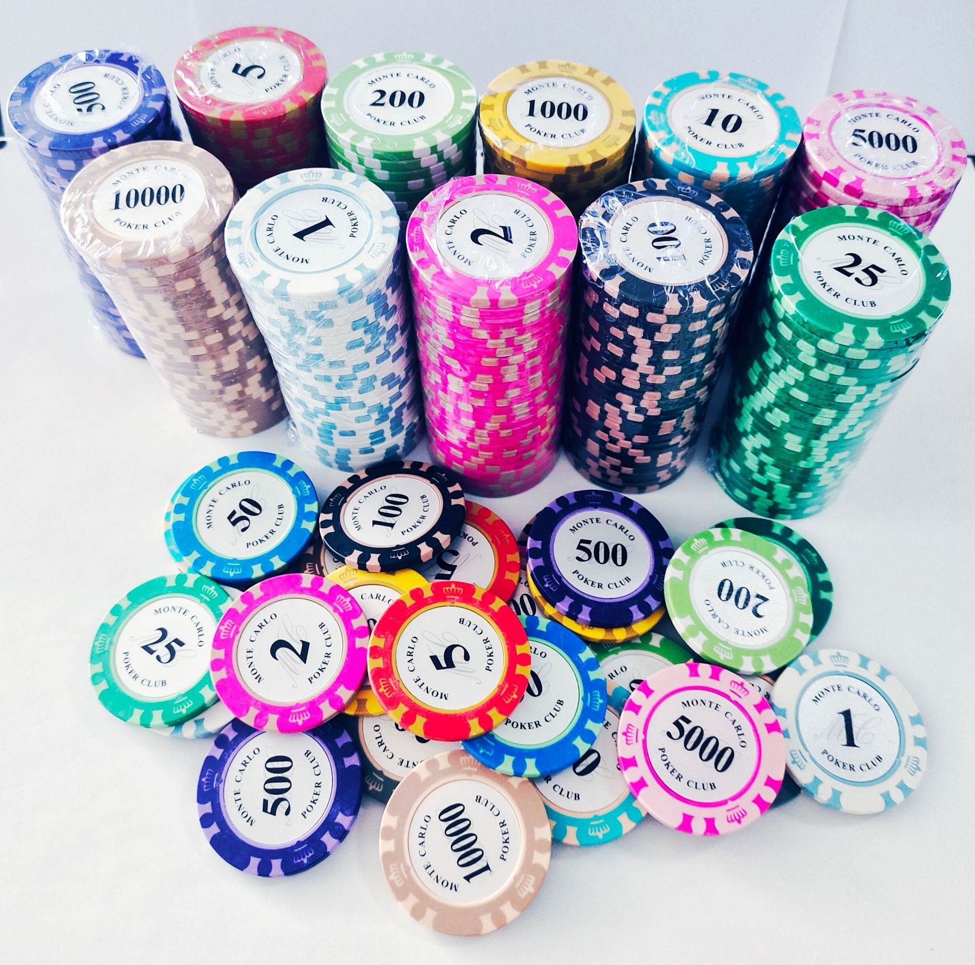 Wholesale Casino Custom Poker Chips Ceramic 100 Piece Set 14g Clay Poker Chips