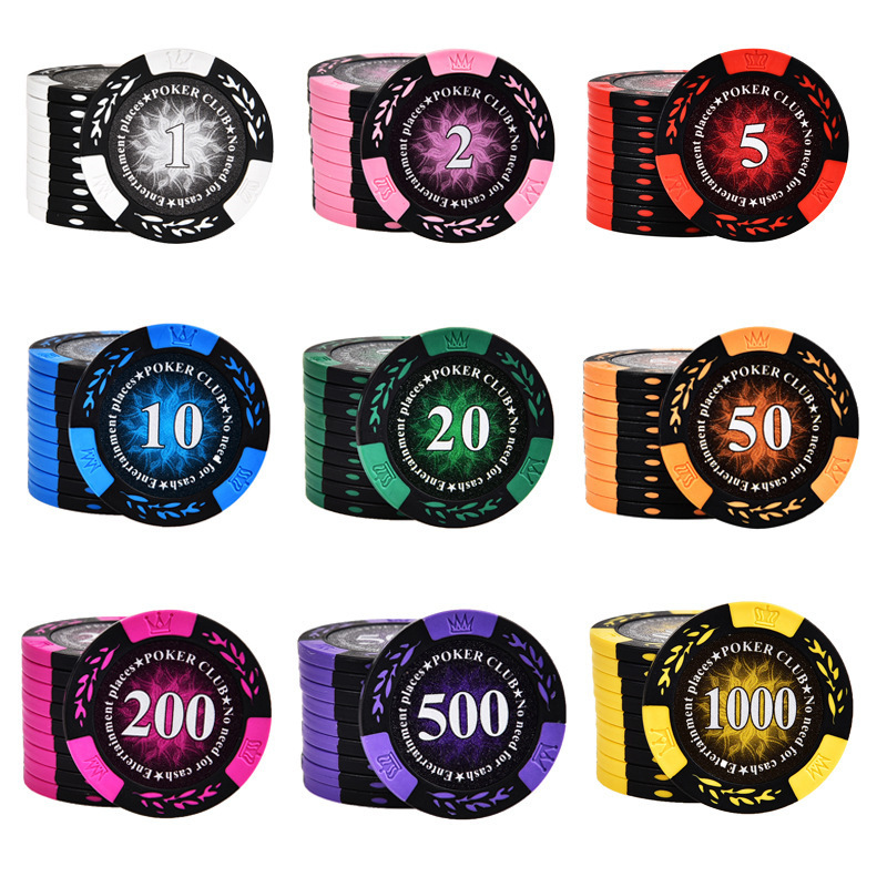 Wholesale Casino Custom Poker Chips Ceramic 100 Piece Set 14g Clay Poker Chips