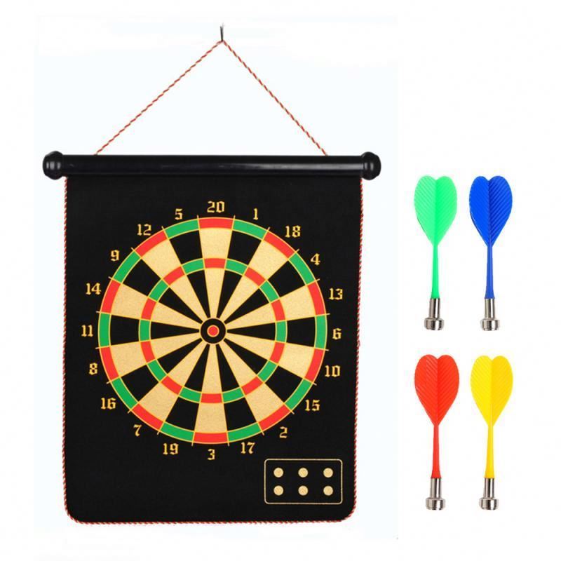 Inflatable Indoor Iron Plate Dartboard Game Safety Toy Magnetic Dart Board For Kids