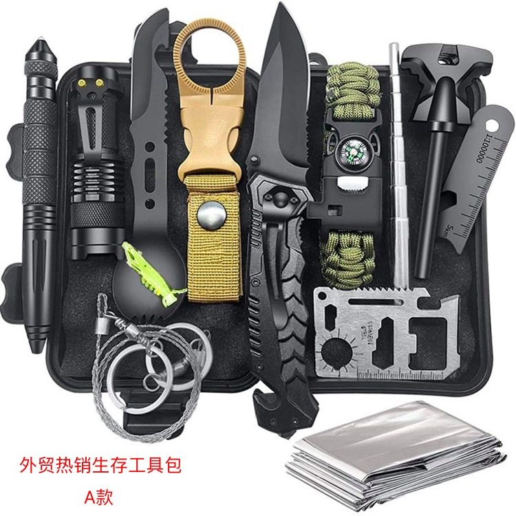 Multifunction Camping EDC Tool Kit SOS Tool Gear Storage Box Outdoor Survival Kit