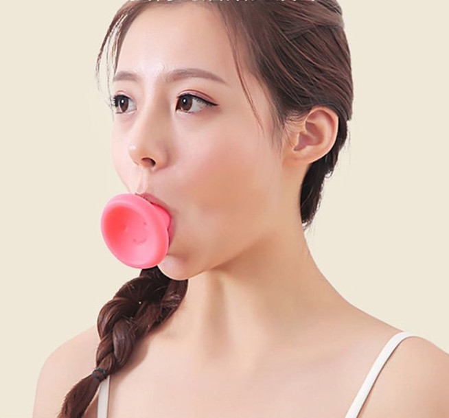 Women Neck Face Lifting Jawline Trainer V Shape Silica Mushroom Muscle Jaw Exerciser