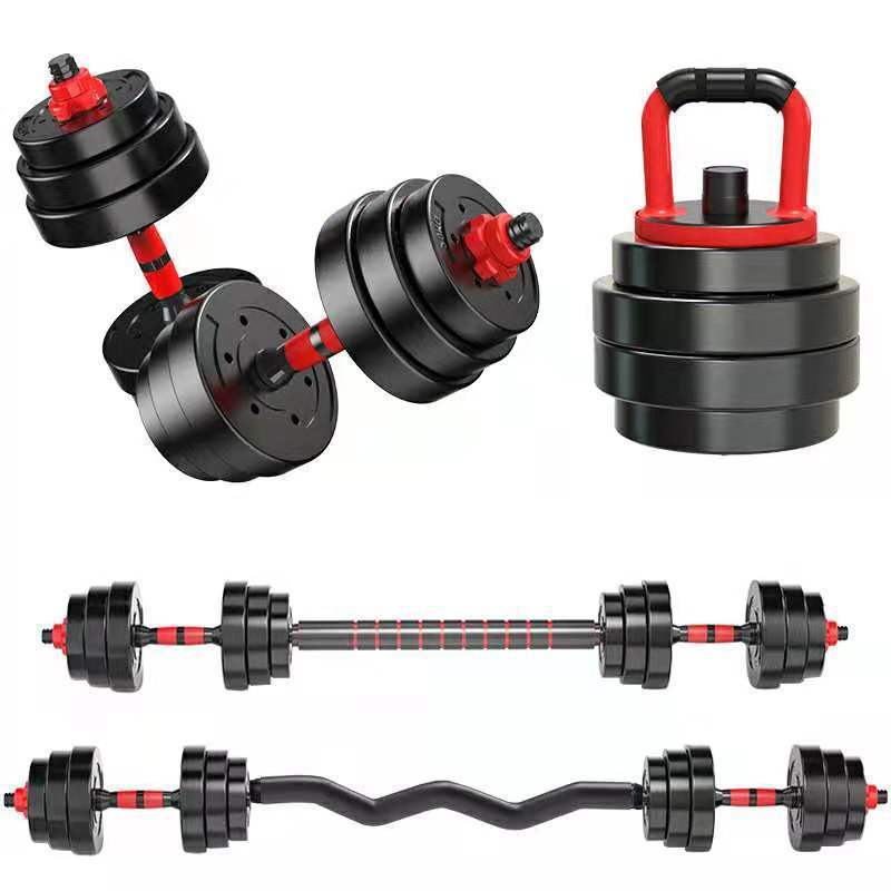 20kg 30kg 40kg Rubber Soft Grip Handle Adjustable Dumbbell Barbell Kettlebell Weight Set