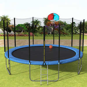 10FT 12FT 14FT 16FT Children Big Large Tent Outdoor Trampoline Park With Basketball Hoop