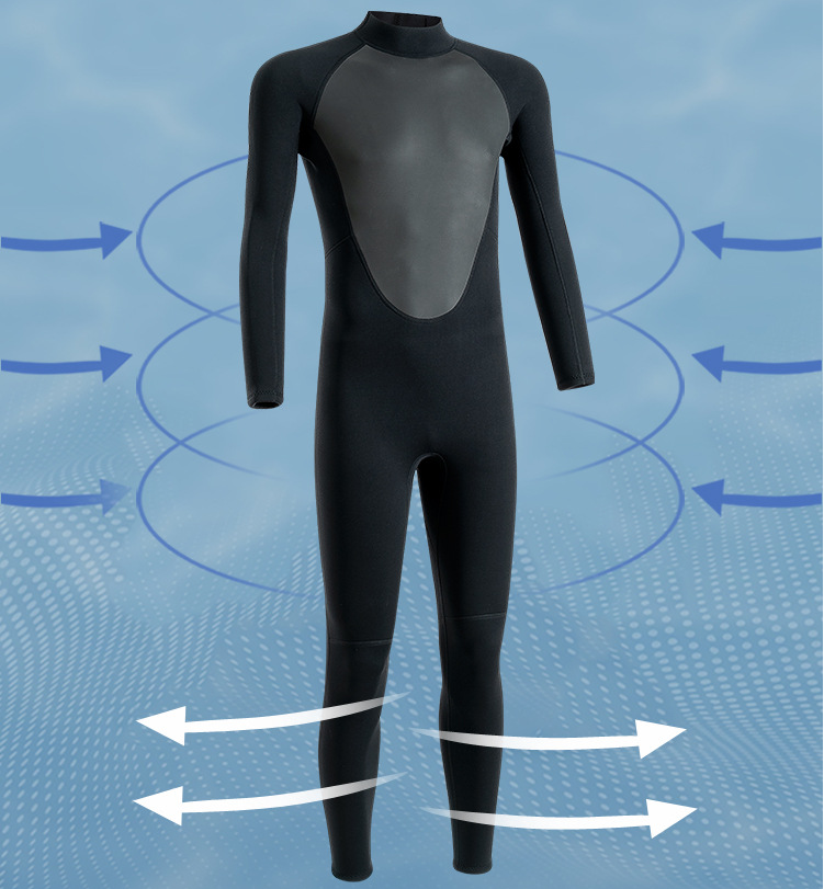 Men 3mm Neoprene Wetsuit Swimsuit Surfing Swimming Scuba Diving Suit