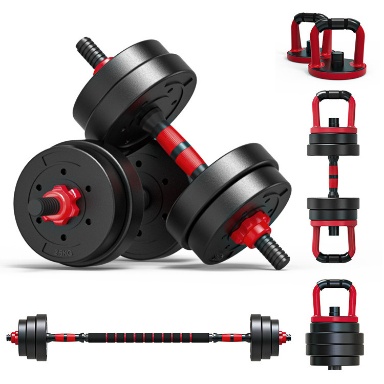 20kg 30kg 40kg Rubber Soft Grip Handle Adjustable Dumbbell Barbell Kettlebell Weight Set